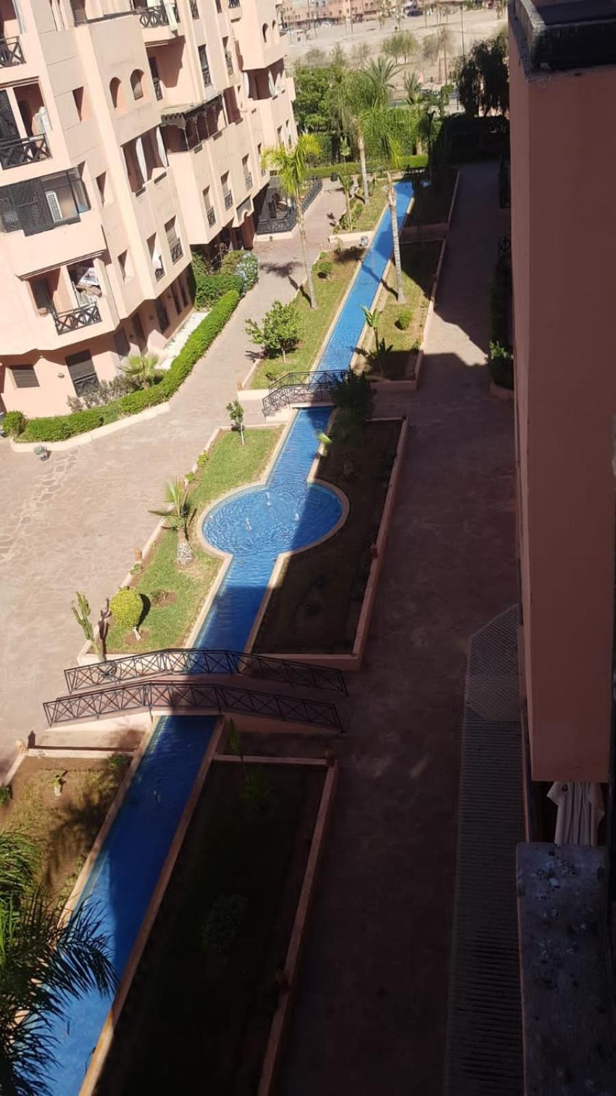 Un Moderne Chic Appartement Vue Sur Piscine Marrakesch Exterior foto